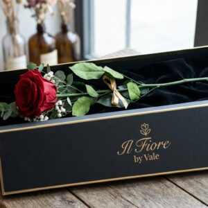 Unica: Rosa Stabilizzata a Stelo Lungo in Luxury Box