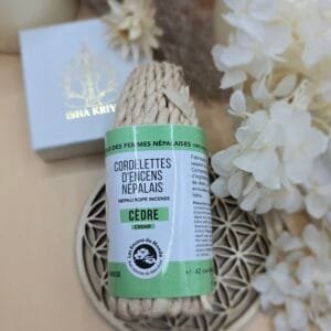 Cordelettes d'encens népalaises au cèdre tressées à la main, utilisées pour la purification et la méditation