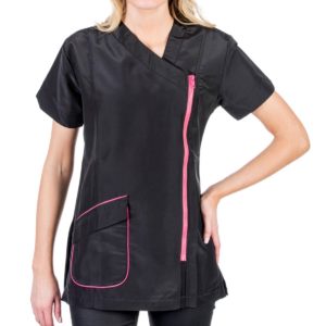 Pink piping trim Roze bies/Zwart de rits zit aan de zijkant
