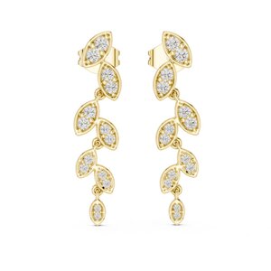 Diamond Dangle Earrings