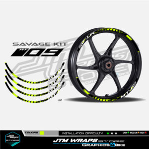ADHESIVOS LLANTA SAVAGE KIT YAMAHA MT09