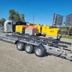 Przyczepa Podłodziowa PC3/880-3500 PŁOZOWA 4 x płoza + 5 szt Rolek  Dennych