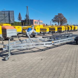 Przyczepa Podłodziowa PC2/880-3500 PŁOZOWA 4 x płoza + 5 szt Rolek Dennych