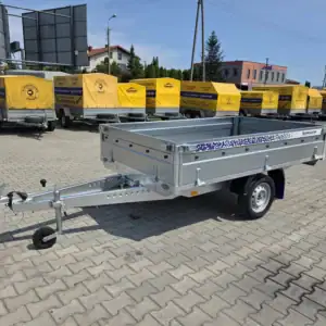 Przyczepa Lekka PLATFORMO-BURTOWA BH7525.15H-750 wym: 250x150x39 Wszystkie burty otwierane.