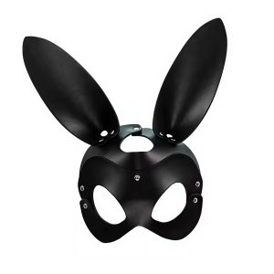 маска зайчика для BDSM з регульованим ремінцем, екошкіра