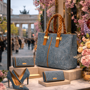 felipa Gris Bolso Felipa de Piel Cincelada Premium