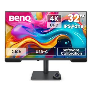 Monitor 32" BenQ PV3200U For Video Editing IPS 3840x2160 4K,HDMI,DP,USB,USB-C,PD 65W,HDR10,Speakers