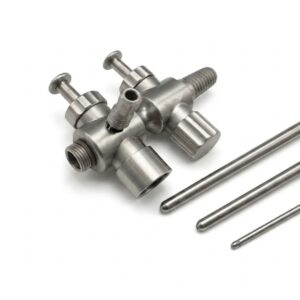 Trumpet Valve Suction irrigation with cannula Set of 3