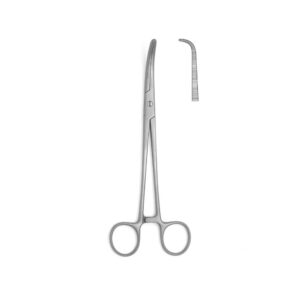 Navratil Hysterectomy Forceps Curved 23cm