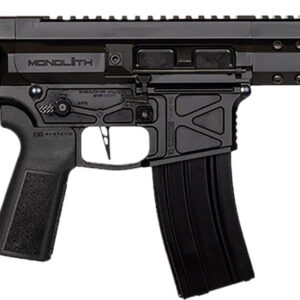 Global Ordnance LLC 197892004862 Monolith 15P 5.56x45mm NATO 30+1 12.50" Black Mono Barrel, M-LOK Handguard, Black Aluminum Picatinny Rail Receiver, SB Tactical Brace, B5 P-Grip 23 Grip