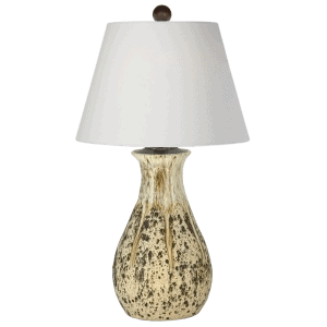 Charlie West Dawson Table Lamp in Toasted Marshmallow