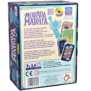La morada maldita juego de mesa contraportada