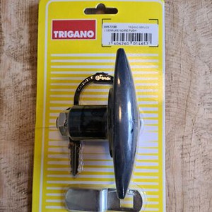 MOTORHOME LOCKER Zadi LOCK BLACK 50MM LATCH, 30MM DOOR 25MM DIAMETER