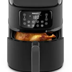 Airfryer philips xxl connecté hd9285/93 série 5000 | 7.2l (1,4kg), wifi, 16-en-1, kit cuisson inclus – noir - PHILIPS