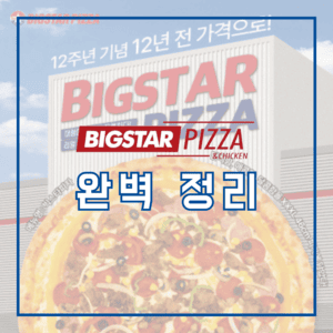 빅스타피자 창업 정보