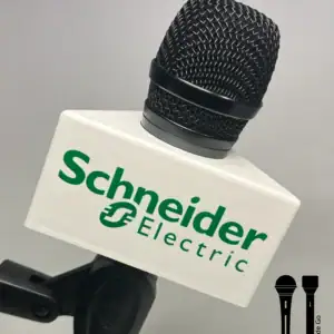 Flag for microphone: basic triangle branded