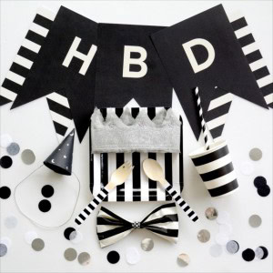 Monotone Birthday Party : モノトーンテーマのバースデイパーティー