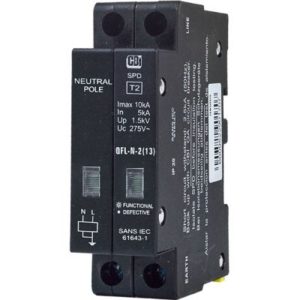 Electrical surge protection device installed by an electrician