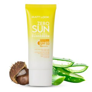 Gemini said Matt Look Zero Sun Matte Gel Sunscreen – Broad Spectrum SPF 50 PA++++ (50g)