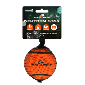 Dog Comets Neutron Star Tennis Ball With Squeaker M Orange