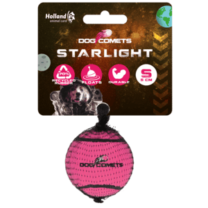 Dog Comets Starlight Tennis Ball S Pink