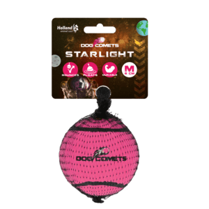 Dog Comets Starlight Tennis Ball M Pink