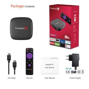 Premium X Fastest Streaming Android TV Box – Dual Remotes