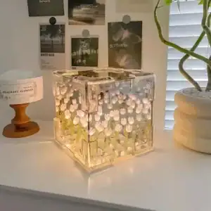 Lámpara Tulipanes Infinitos con efecto 3D decorativa y moderna