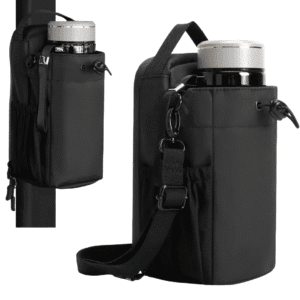 Mochila para gym magnética sujeta a máquina con accesorios organizados