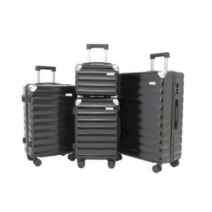 GMZGZN ABS Textured Luggage Set (4-Piece) with Built-in Cup Holder –smart luggage