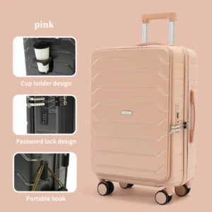 New smart suitcases: 20-inch carry-on, durable combination lock suitcase, travel suitcase