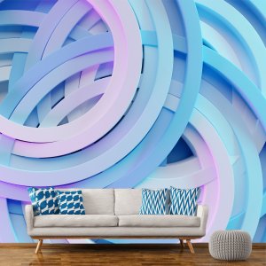 3D foto tapeta – Geometrijski oblici – varijanta 17