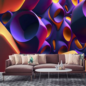 3D foto tapeta – Geometrijski oblici – varijanta 20