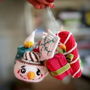 Easy crochet Christmas pattern set – 10 handmade amigurumi toy and decor designs for cozy winter crafting by Monoxatoys
