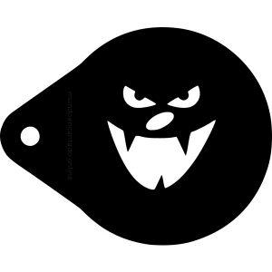 Stencil Pfaciais Cara Assustadora