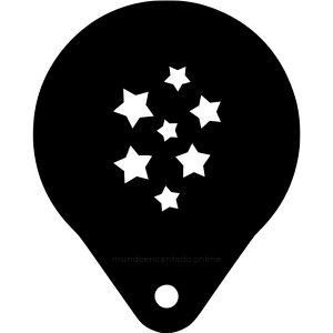 Stencil Pfaciais Estrelas
