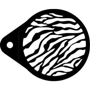 Stencil Pfaciais Fundo Zebra