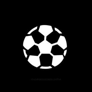 Stencil Glitter Bola de Futebol (pack 5)