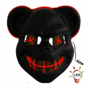Maschera The Purge Spaventosa LED Rosso