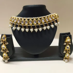 Kundan Pearl Bridal Set – Classic Grace