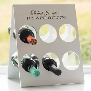 wooden calendar style wine rack