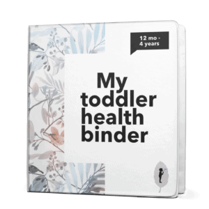 My Toddler Health Binder (Printable E-book)