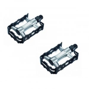 PEDALI MTB IN ALLUMINIO PERNO SU SFERE NEROSILVER MVTEK
