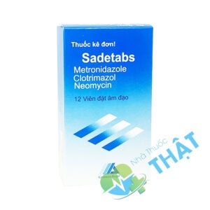 Sadetabs Hộp 12 Viên - Điều Trị Nhiễm Trùng Âm Đạo