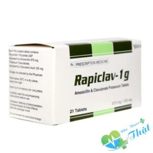 Rapidclav-1g Hộp 7 Vỉ - Giúp Điều Trị Nhiễm Khuẩn Hiệu Quả