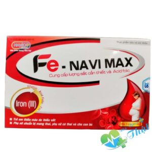 Fe- Navi Max Hộp 3 Vỉ - Bổ Sung Sắt, Vitamin Cho Cơ Thể