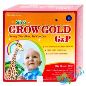 Grow Gold G&P Hộp 20 Ống - Giúp Xương Chắc Khỏe, Trẻ Cao Lớn