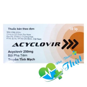 Acyclovir 250mg Hộp 10 Lọ