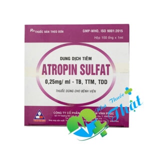 Atropin Sulphate Hộp 100 Ống