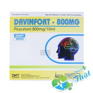 Davinfort - 800mg Hộp 20 Ống - Điều Trị Chứng Chóng Mặt